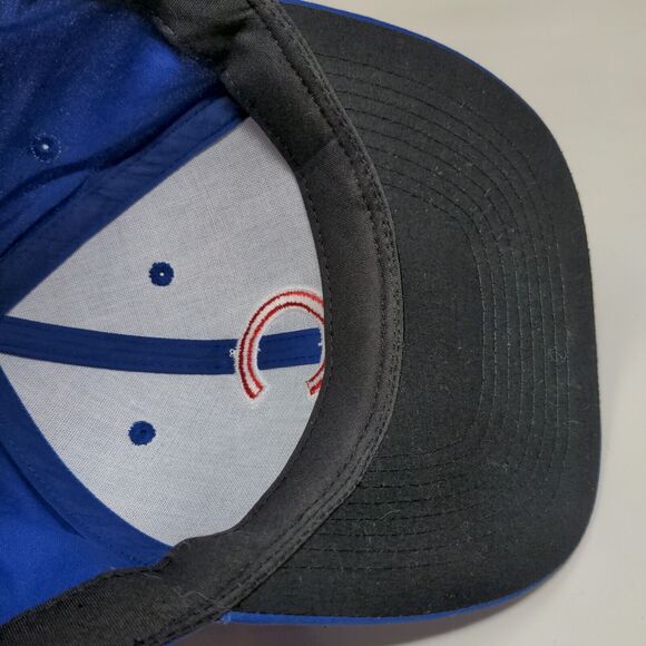 Team MLB Men's Chicago Cubs Strapback Hat Blue OSFM Embroidered Logo - Picture 11 of 12